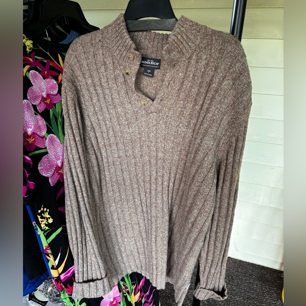 Woolrich Men's Heathered Brown Sweater